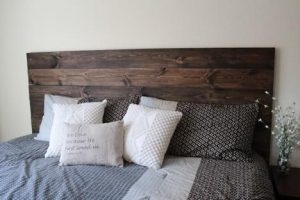 DIY How To Make Your Own Wood Headboard | Wood headboard .