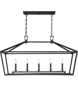 Savoy House 1-324-5-89 Townsend 5 Light 44 inch Matte Black Linear .