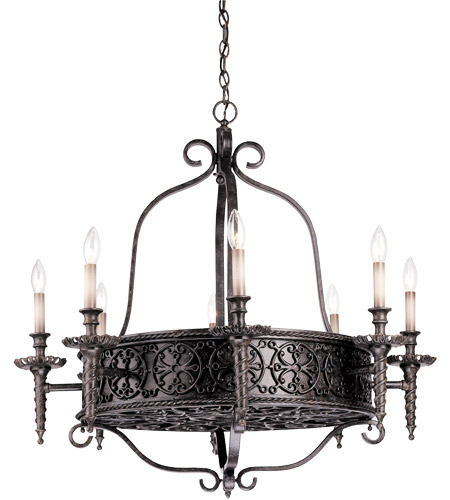 Savoy House Tuscan Iron 8 Light Chandelier in Rustic Bronze 1 .