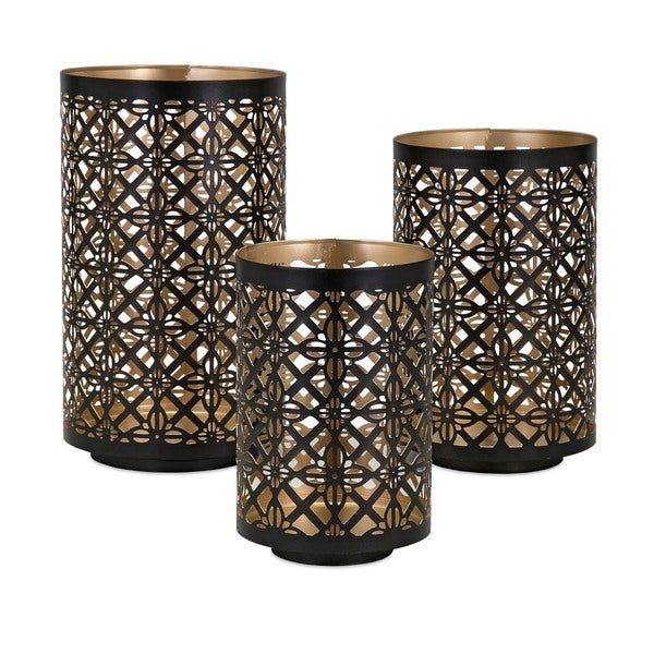 Shop Helena Pierced Outdoor Lanterns (Set of 3) - Overstock - 125401