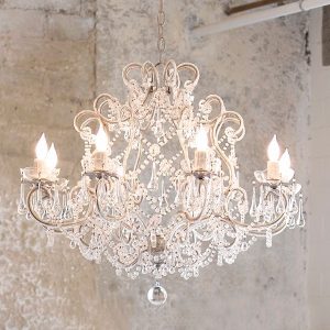 Classic Shabby Chic Chandelier. You can do it yourself by finding .