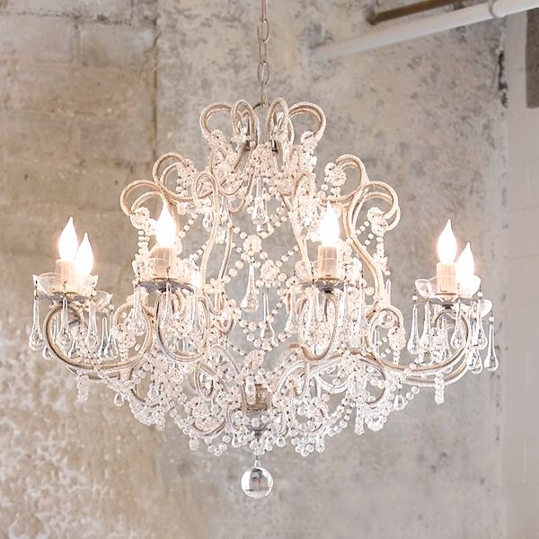 Classic Shabby Chic Chandelier. You can do it yourself by finding .