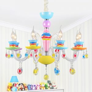 Shabby Chic Chandelier Candle Style Kid Girl Bedroom Living Room .