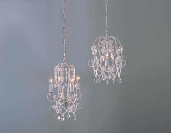 Petite Shabby Chic Chandelier [CMW-53827] - $110.00 : The Painted .