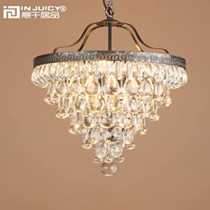 Injuicy Lighting Vintage K9 Crystal Water Drop Chandeliers .