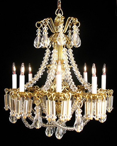 Short Versailles chandelier in gold finish 208