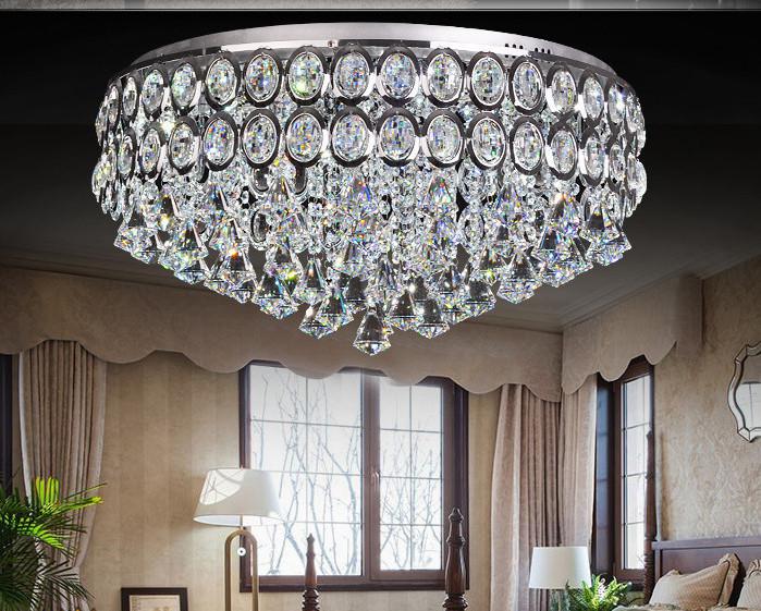Modern Crystal Chandelier LED Ceiling Light Pendant Lamp Fixture .
