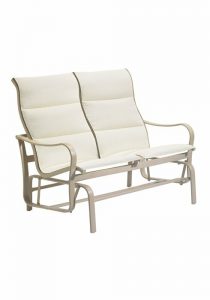 Tropitone Shoreline Padded Sling Double Glider Bench | Wayfa