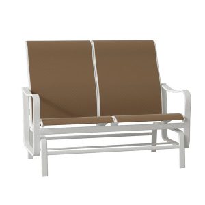 Tropitone Shoreline Sling Double Glider Bench | Wayfa