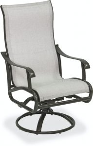 Outdoor/Patio Scarsdale Sling Aluminum High-back Swivel Rocker .