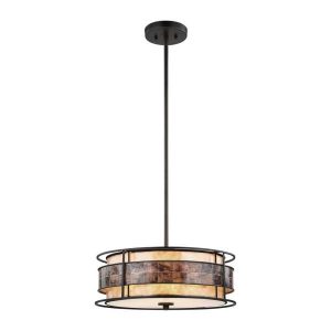 Titan Lighting Tremont 3-Light Small Tiffany Bronze Chandelier .