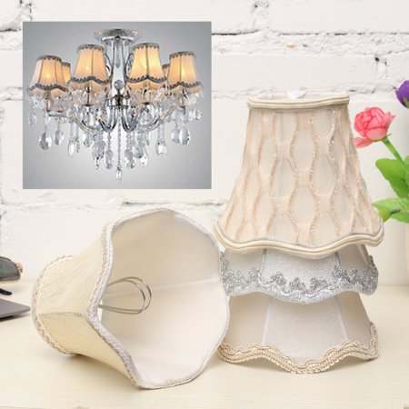 Vintage Small Lace Lamp Shades Textured Fabric Ceiling Chandelier .