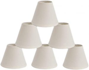 Urbanest Mini Chandelier Lamp Shades 6-inch, Cotton, Hardback .