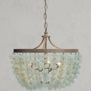 unusual chandelier beach decor - Google Search | Sea glass .