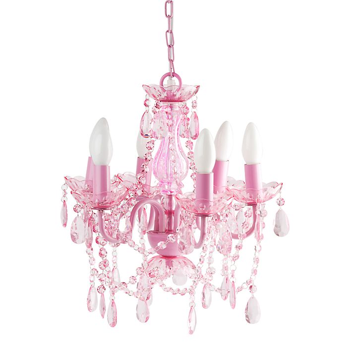 Gypsy Small 6-Light Chandelier Lamp in Pink | Bed Bath & Beyo