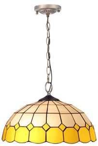 Tiffany Porch Yellow Glass Ceiling Pendant Light Small Living Room .