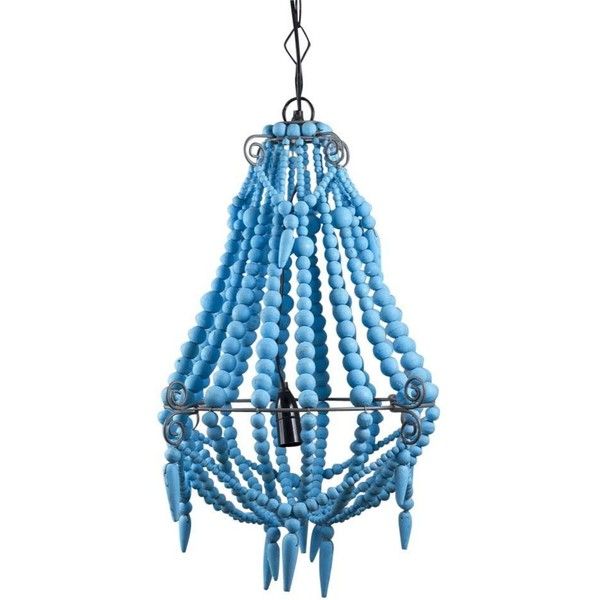 Beaded Chandelier Small Turquoise ($380) ❤ liked on Polyvore .