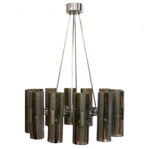 Italian Smoked Glass Chandelier – John Gregory Studio & Elias .