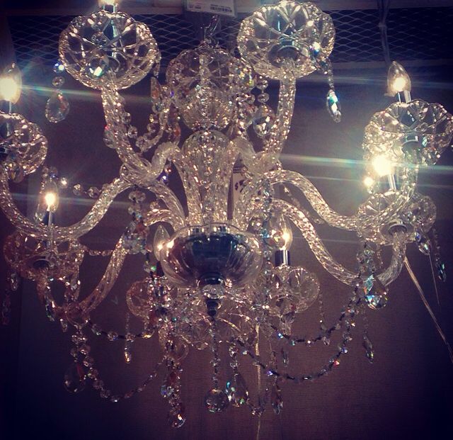 in love with big sparkly chandeliers