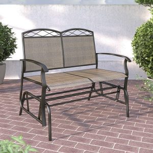 Shop Fox Bay Speckled Brown Patio Double Glider by Havenside Home .