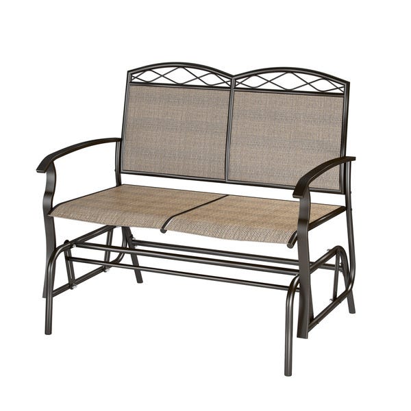 Shop Fox Bay Speckled Brown Patio Double Glider by Havenside Home .