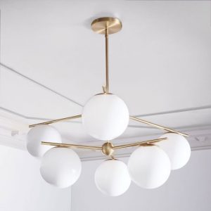 Sphere & Stem 6-Light Chandelier - Mi