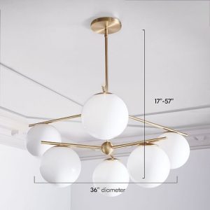 Sphere & Stem 6-Light Chandelier - Mi