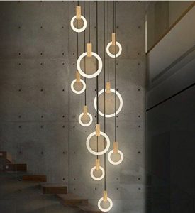 LOVE THIS! Amazon.com: SanKD Modern Wood Stairway Chandelier .