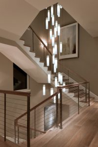 Tanzania Chandelier - Contemporary Living Room Stairwell Light .