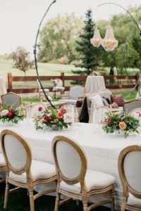 Romantic, Whimsical Outdoor Garden Wedding Reception Inspiration .