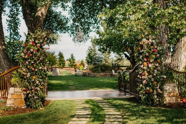 Romantic, Whimsical Outdoor Garden Wedding Reception Inspiration .