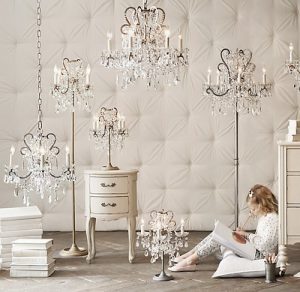 Standing chandelier floor lamp - 17 tempts to catch the drift .