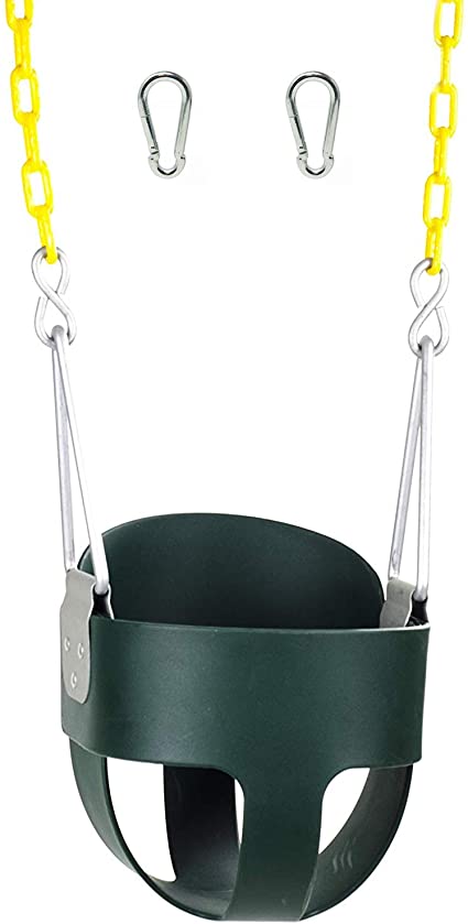 Amazon.com: High Back Full Bucket Toddler Swing Seat with Plastic .
