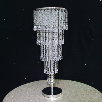 Wedding Table Crystal Chandelier Centrepiece Stand, View table .