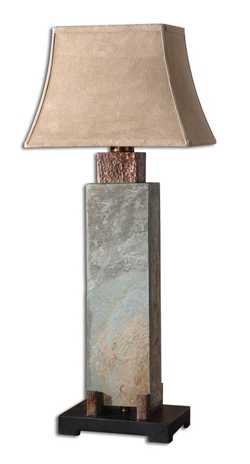 Uttermost Tall Slate Table Lamp | Farmhouse Decor | Contemporary .