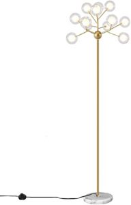 Dellemade TD00913 Sputnik Chandelier Floor Lamp with Glass Globe .