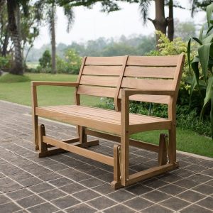 Shop Cambridge Casual Andrea Teak Glider Bench - Overstock - 111902