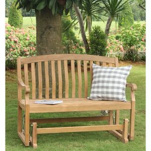 Shop Cambridge Casual Sherwood Teak Glider Bench - Overstock .