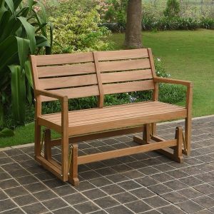 Shop Cambridge Casual Andrea Teak Glider Bench - Overstock - 111902