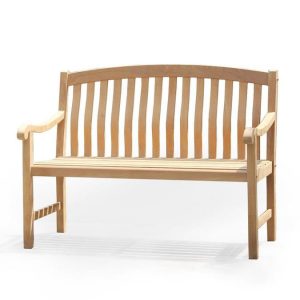 Cambridge Casual Colton 48-in W x 36.25-in L Natural Teak Outdoor .