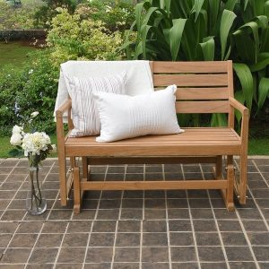 Shop Cambridge Casual Andrea Teak Glider Bench - Overstock - 111902