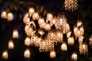 Tavern on the Green - Over 400 tiny chandeliers. Canopy Designs .