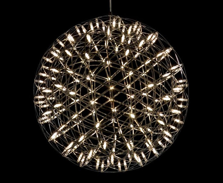 Moooi's Raimond Chandelier Bursts with Dozens of Tiny LED Ligh