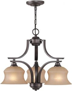 Portfolio 3-Light Bronze Traditional Chandelier (Corinthian Bronze .