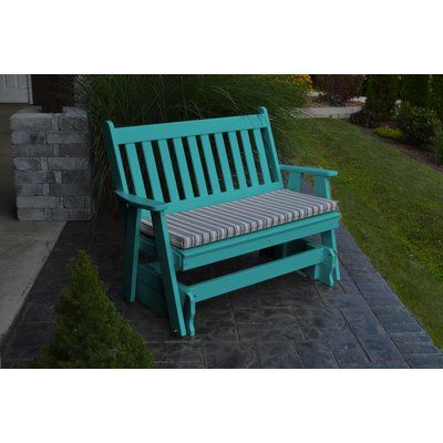 Red Barrel Studio Speth Traditional English Gliding Bench Size: 41 .