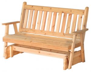 Cedar 5' Traditional Glider Bench - Craftsman - Outdoor Gliders .