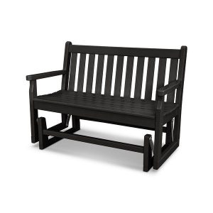 Shop POLYWOOD® Traditional 48" Outdoor Garden Bench Glider .