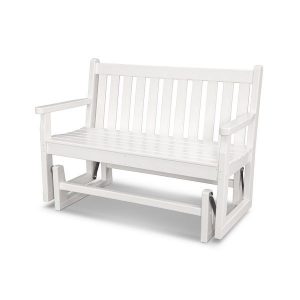 Shop POLYWOOD® Traditional 48" Outdoor Garden Bench Glider .