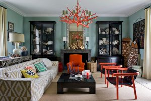 Fascinating Antler Chandeliers in 22 Interesting Living Rooms .