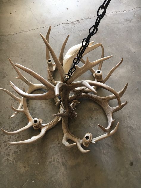 Handcrafted, made with real white tail deer antlers. Chain and .
